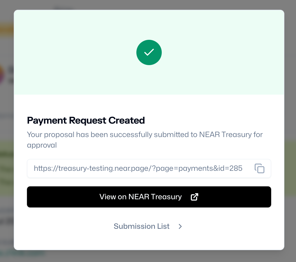 Connect treasury